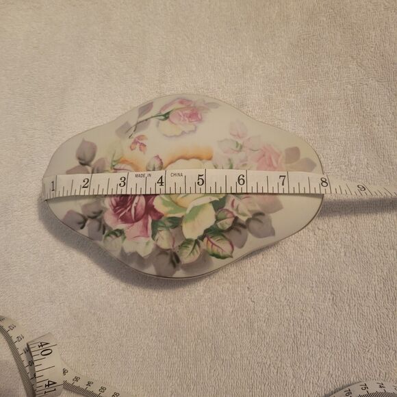 Porcelain Lidded Floral Jewelry Trinket Box ArnartCreation Japan Antique Vintage - Picture 7 of 8